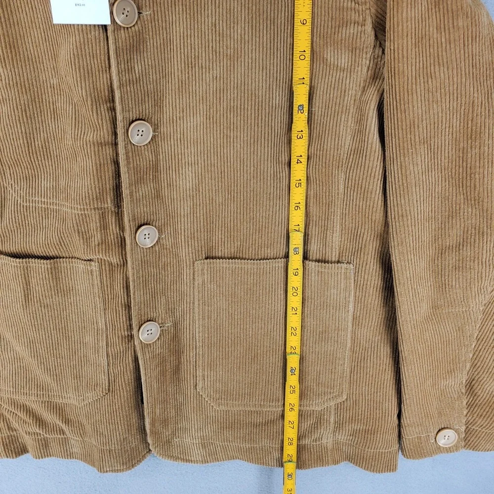 Robert Graham Mens Corduroy Quilted‎ Brown Barn Jacket Sz L Sherpa Collar Ranch